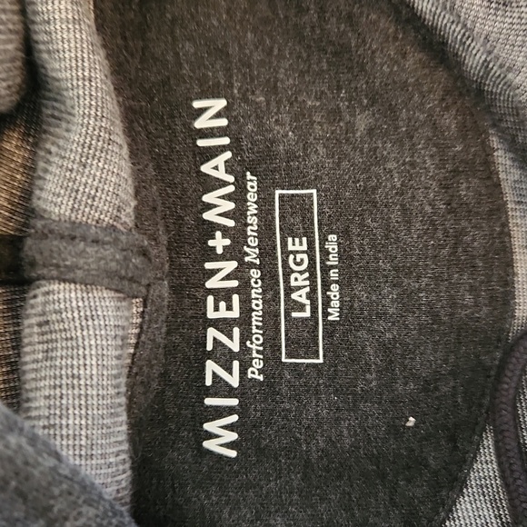Mizzen + Main Men's Dark Grey Hoodie Size Large - Picture 6 of 10